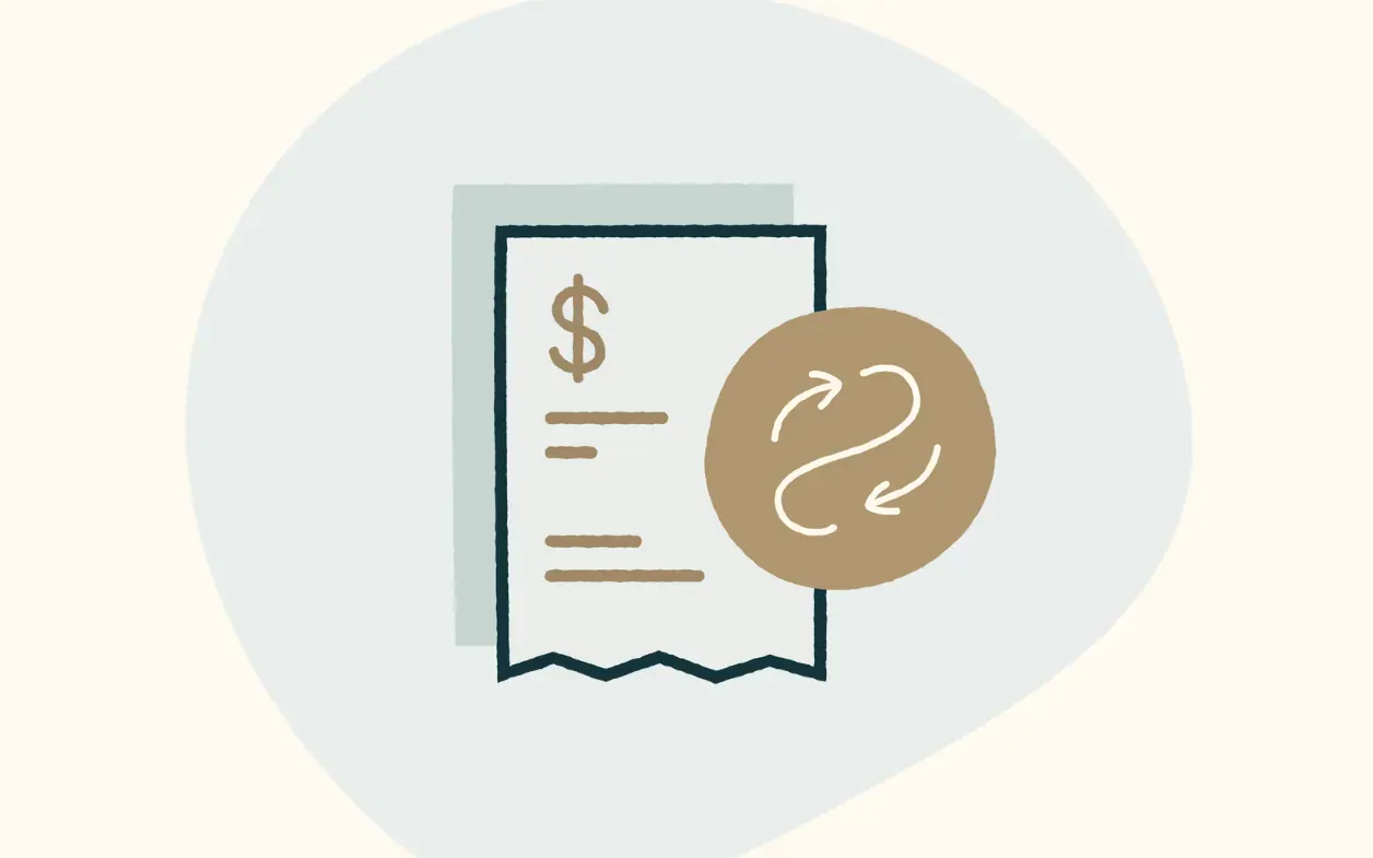 Illustration of invoice data extraction